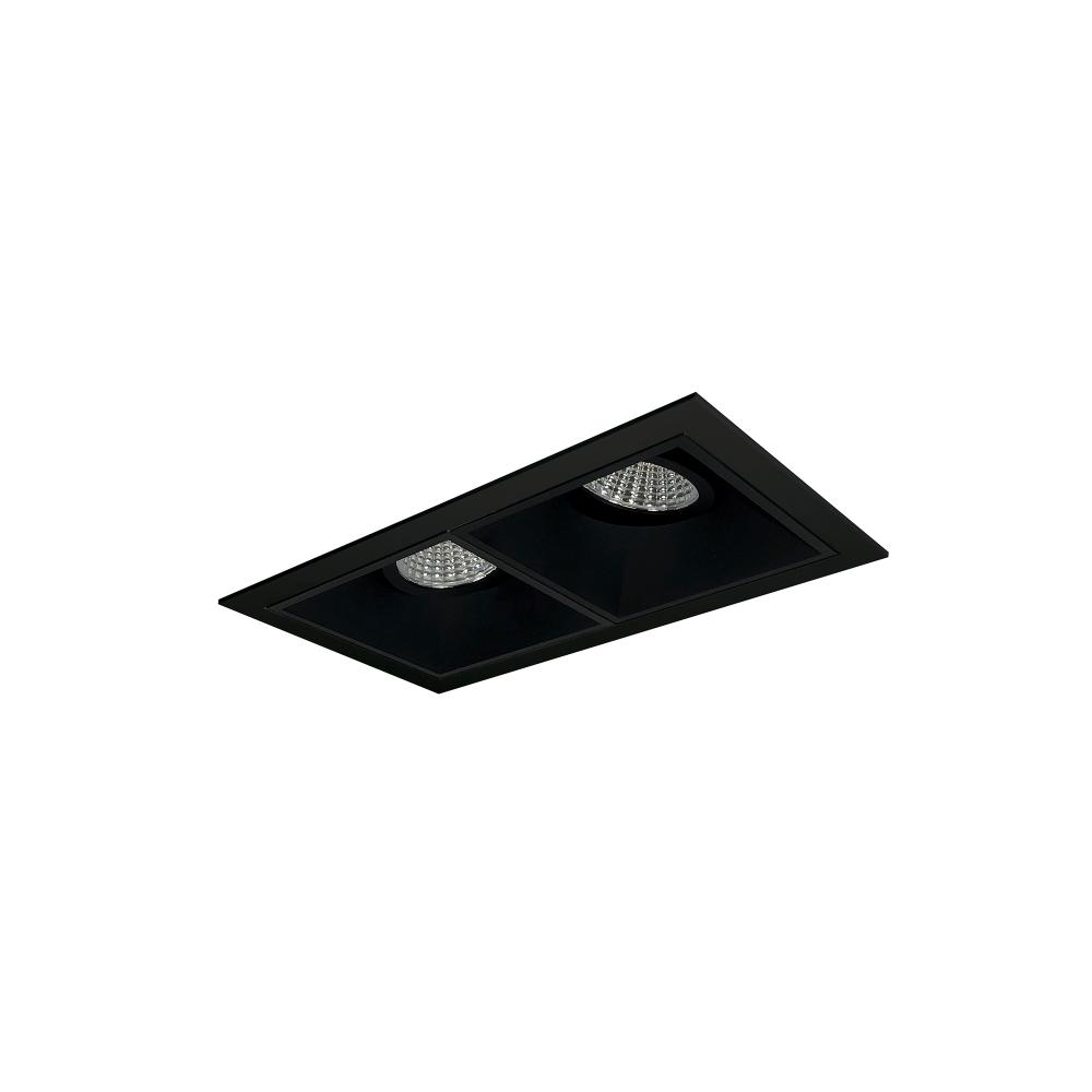 Iolite MLS 2-Head Trim Kit, Black Flange, 4000K, 1000lm, Black Adj. Snoot/Fixed Downlt. Trims