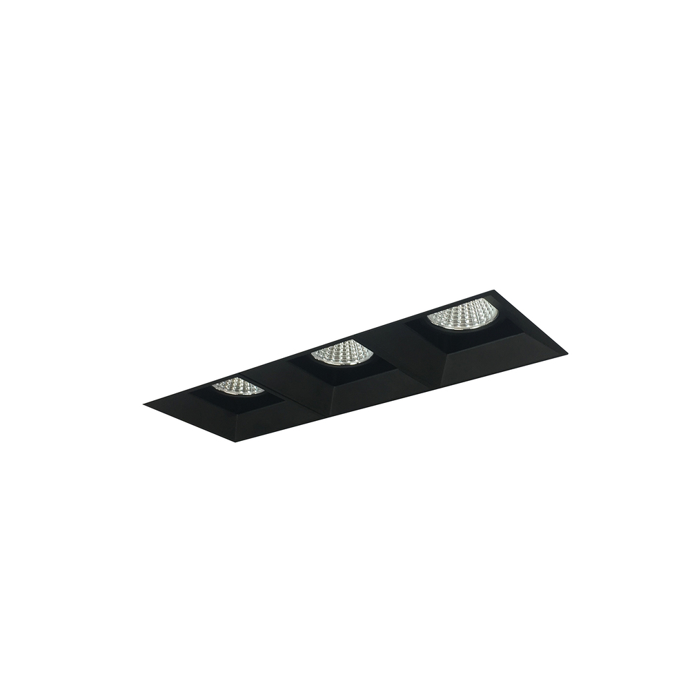Iolite MLS 3-Head Trimless Reflector Kit, 4000K, 1000lm, Black Fixed Downlt. Trims