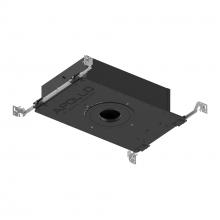 Nora NHAPIC-3R05L13525DP - 3" Apollo Round IC Air-Tight New Construction Housing w/ 0.5" to 0.875" Ceiling Collar,