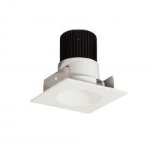 Nora NIOB-2SNDC50XWW - 2" Iolite LED Square Reflector with Round Aperture, 800lm / 14W, 5000K, White Reflector / White