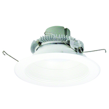 Nora NLCBC2-65235MPW/10 - 6" Cobalt Click Round Retrofit Baffle, 1000lm / 12W, 3500K, Matte Powder White Baffle / Matte
