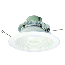 Nora NLCBC2-65227WW/A - 6" Cobalt Click Round Retrofit Baffle, 750lm / 10W, 2700K, White Baffle / White Flange