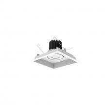 Nora NMRT3-1RL430FWW - One-Head Flanged LED Multiple Lighting Trim, 3000lm per Head w/ Flood Optic, 3000K, Regressed White