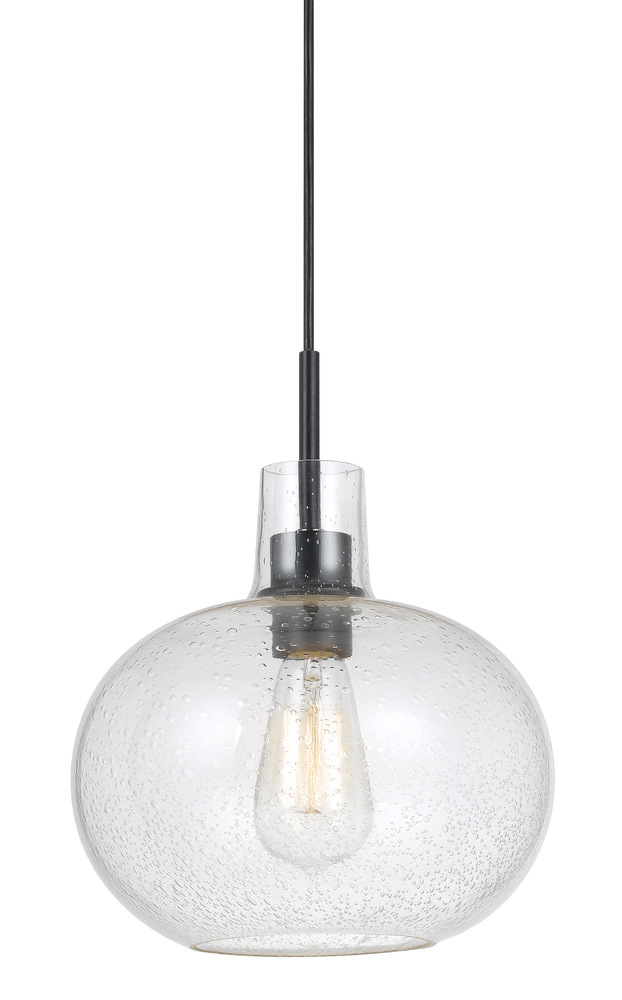 60W Pescara Bubble Glass Pendant Fixture (Edison Bulb Not Included)