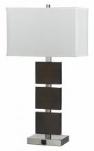 CAL Lighting LA-2019NS-1RBW - 31" Tall Metal Table Lamp In Brushed Steel