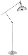 CAL Lighting BO-2689FL-CH - 100W Eupen Metal Adjustable Floor Lamp with Metal Shade in Chrome