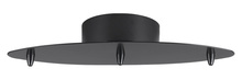 CAL Lighting CP-3L-LOW-BK - 3 lights line canopy 