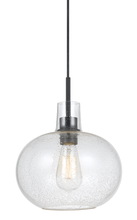 CAL Lighting FX-3640-1 - 60W Pescara Bubble Glass Pendant Fixture (Edison Bulb Not Included)