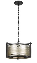 CAL Lighting FX-3660-3 - 60W X 3 Howell 3 Light Metal 2 in 1 Semi-Flush / Pendant Chandelier