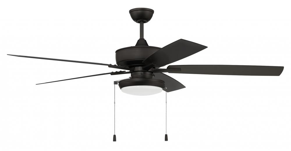 60" Outdoor Super Pro 119 in Flat Black w/ Flat Black Blades