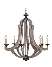 Craftmade 35128-WP - 8 Light Chandelier