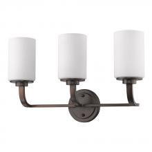 Acclaim Lighting IN41245ORB - Addison 3-Light Oil-Rubbed Bronze Vanity Light With Etched Glass Shades