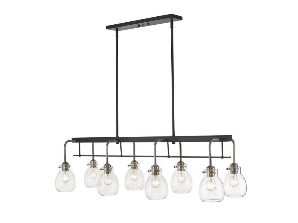 8 Light Linear Chandelier