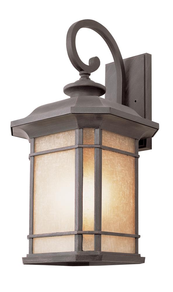 1LT POST-MED-OUTD-LINEN GLASS-