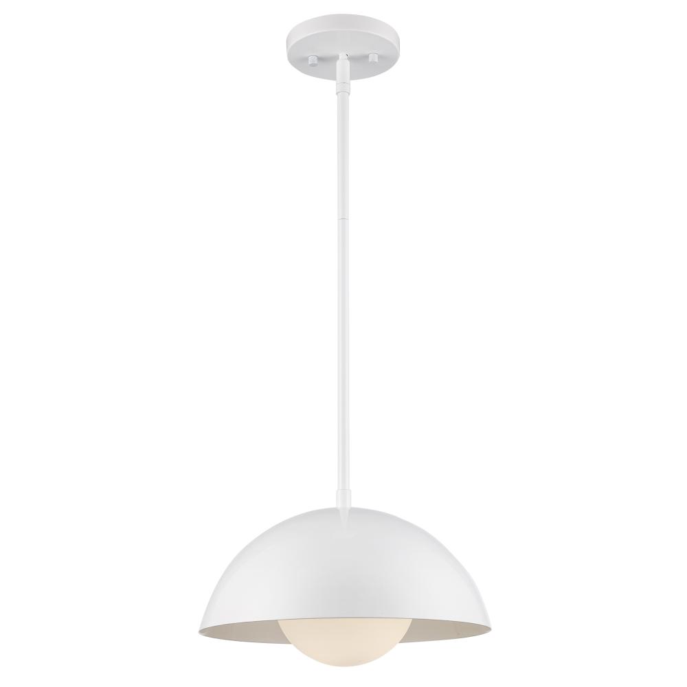 1LT PEND-12" METAL SHADE+GLOBE