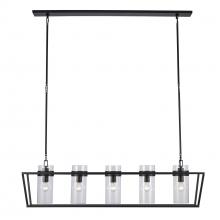 Trans Globe 11395 BK - 5LT ISLAND PENDANT-54" WIDE CA