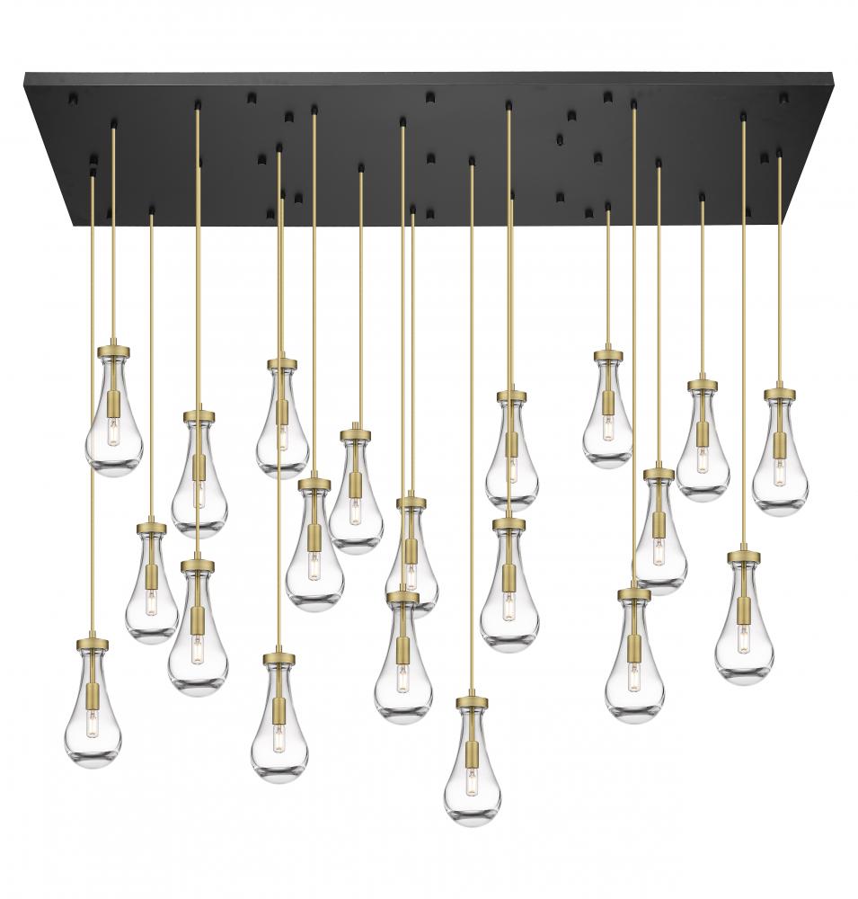 Owego - 21 Light - 71 inch - Brushed Matte Black - Multi Pendant