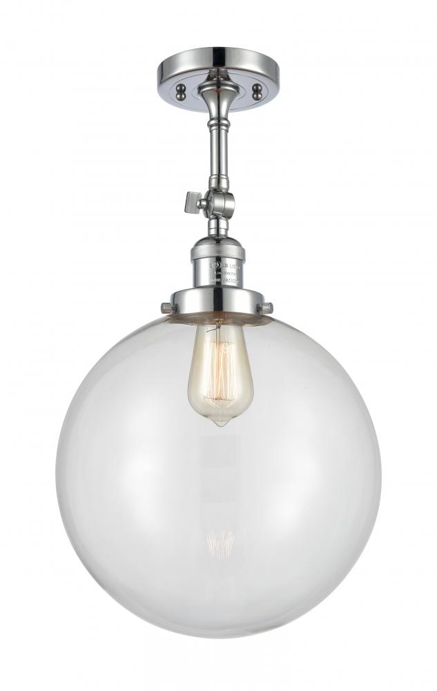 Beacon - 1 Light - 12 inch - Polished Chrome - Adjustable Semi-Flush Mount