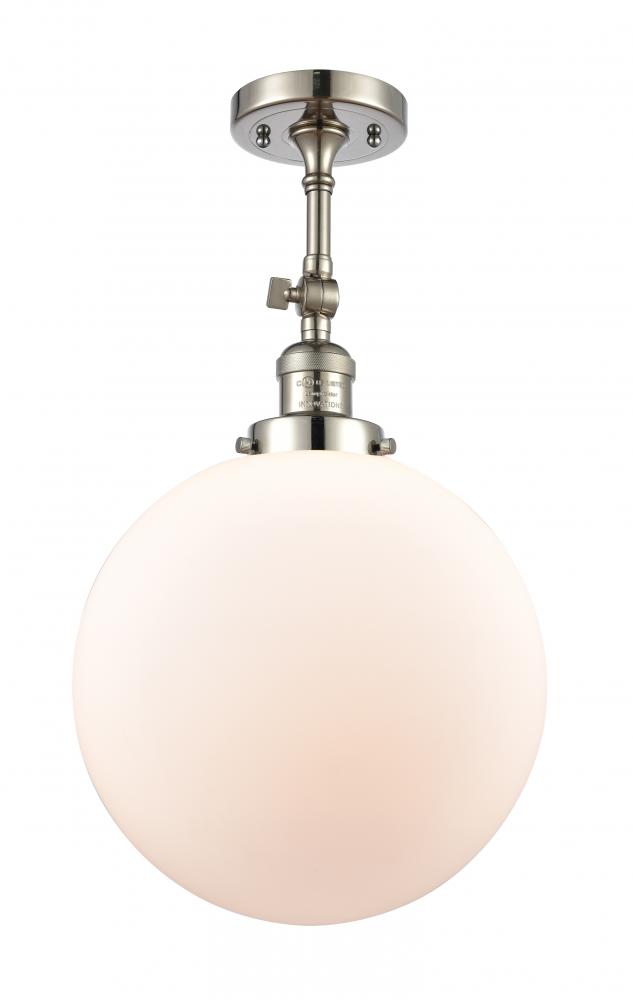 Beacon - 1 Light - 12 inch - Polished Nickel - Adjustable Semi-Flush Mount