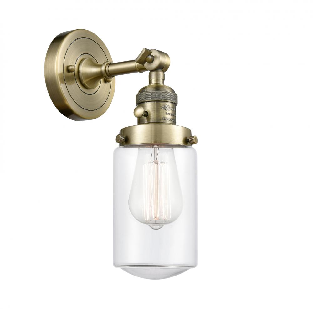 Dover - 1 Light - 5 inch - Antique Brass - Adjustable Sconce
