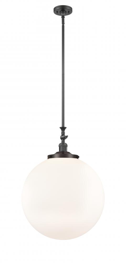 Beacon - 1 Light - 18 inch - Oil Rubbed Bronze - Stem Hung - Adjustable Mini Pendant