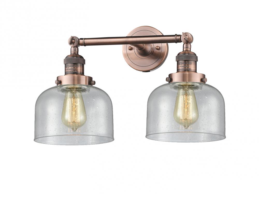 Bell - 2 Light - 19 inch - Antique Copper - Adjustable Bath Vanity Light