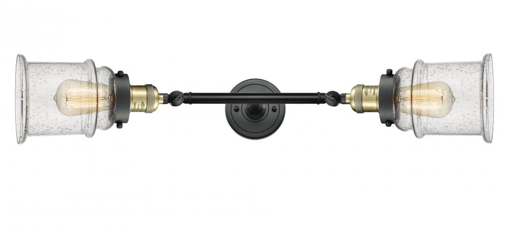 Canton - 2 Light - 6 inch - Black Antique Brass - Adjustable Bath Vanity Light