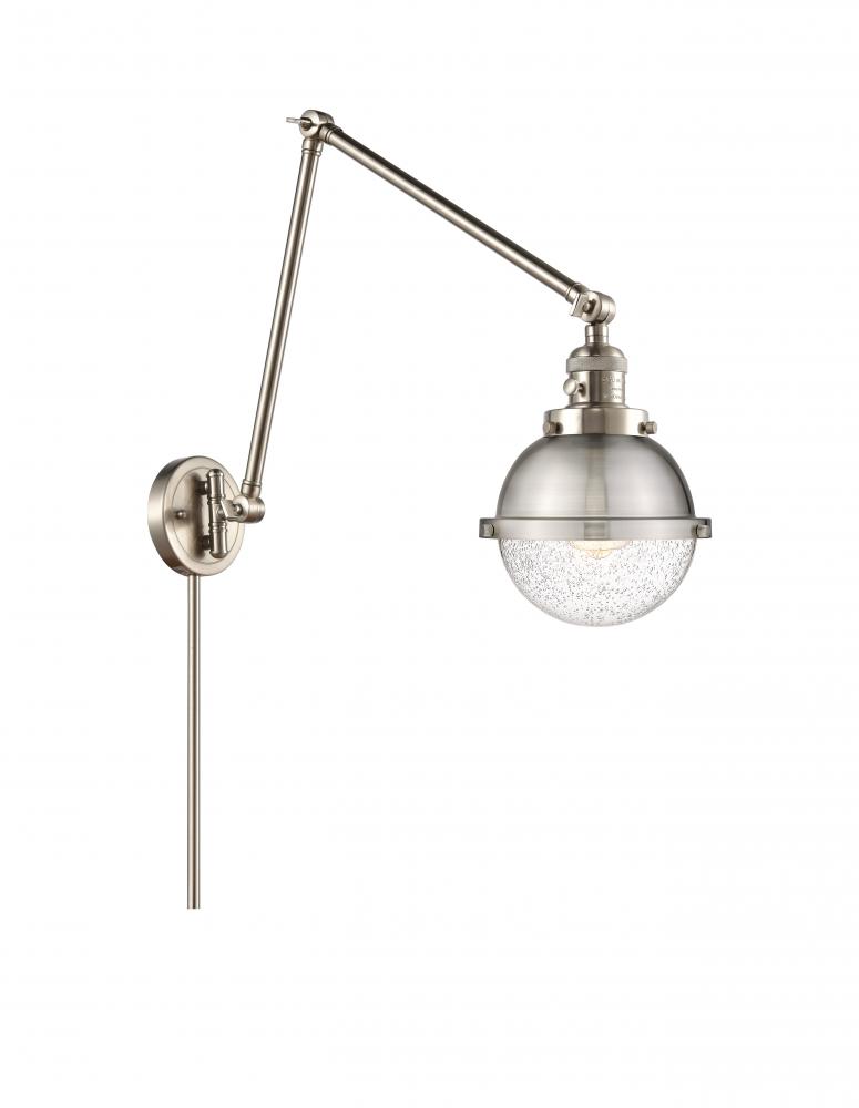 Hampden - 1 Light - 7 inch - Brushed Satin Nickel -Adjustable Swing Arm