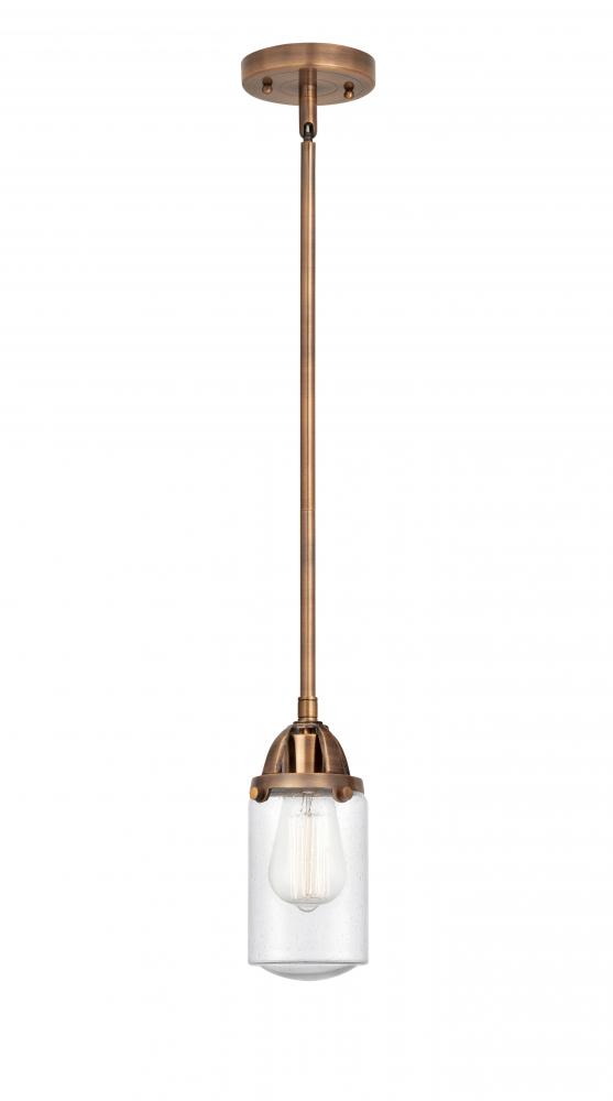 Dover - 1 Light - 5 inch - Antique Copper - Cord hung - Mini Pendant