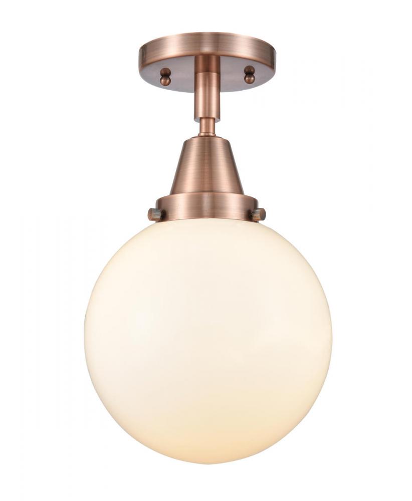 Beacon - 1 Light - 8 inch - Antique Copper - Flush Mount