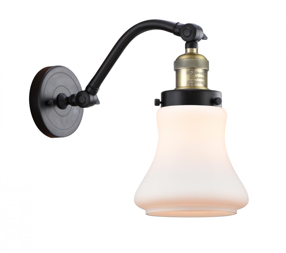 Bellmont - 1 Light - 7 inch - Black Antique Brass - Adjustable Sconce