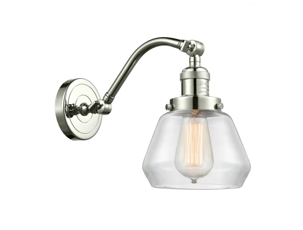 Fulton - 1 Light - 7 inch - Polished Nickel - Adjustable Sconce