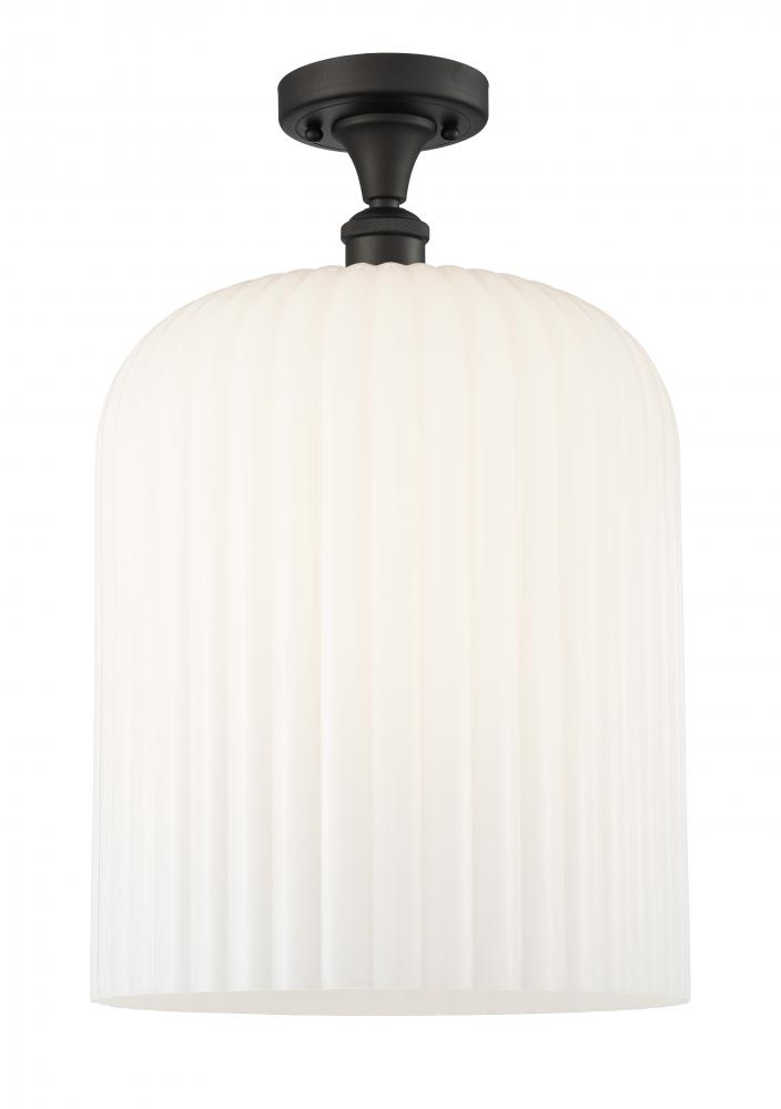 Bridal Veil - 1 Light - 5 inch - Oil Rubbed Bronze - Semi-Flush Mount