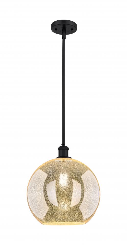 Athens - 1 Light - 12 inch - Matte Black - Mini Pendant