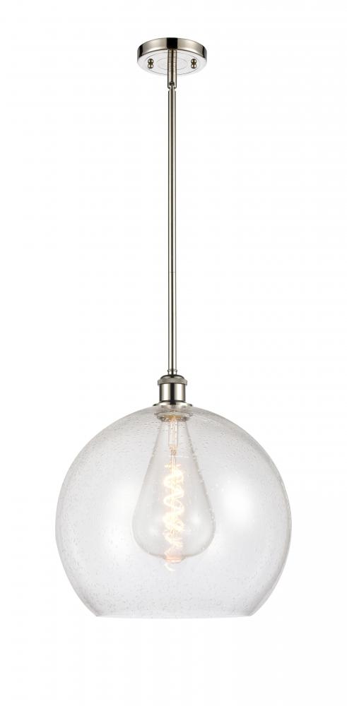 Athens - 1 Light - 14 inch - Polished Nickel - Pendant