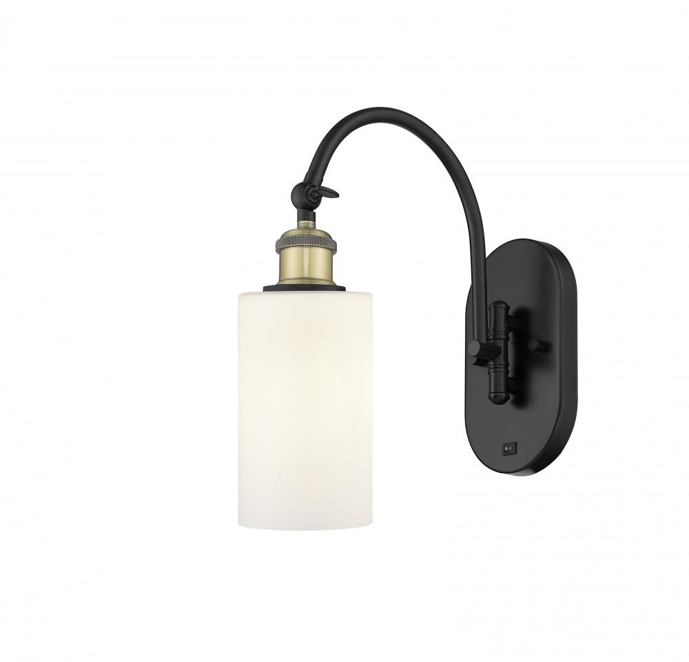 Clymer - 1 Light - 4 inch - Black Antique Brass - Adjustable Swing Arm