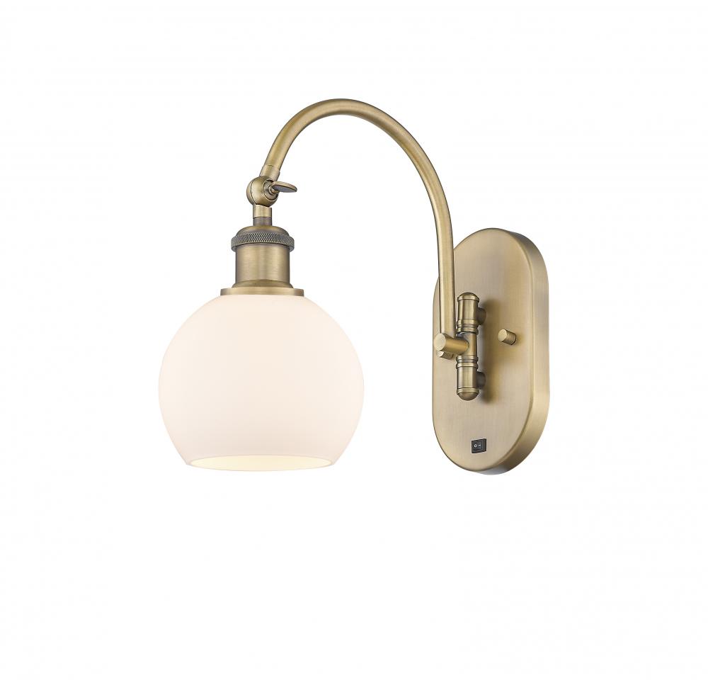 Athens - 1 Light - 6 inch - Brushed Brass - Adjustable Swing Arm