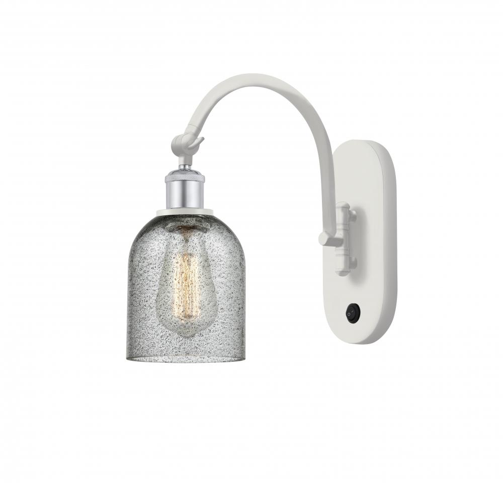 Caledonia - 1 Light - 5 inch - White Polished Chrome - Adjustable Swing Arm