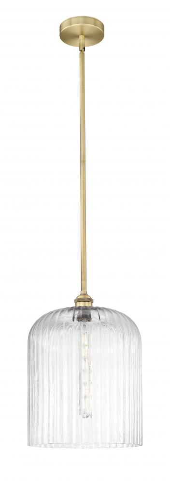 Bridal Veil - 1 Light - 5 inch - Brushed Brass - Cord hung - Mini Pendant