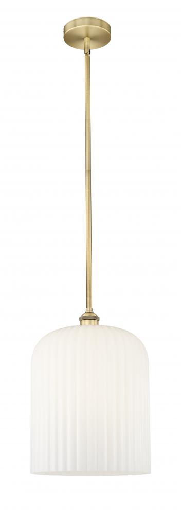 Bridal Veil - 1 Light - 5 inch - Brushed Brass - Cord hung - Mini Pendant