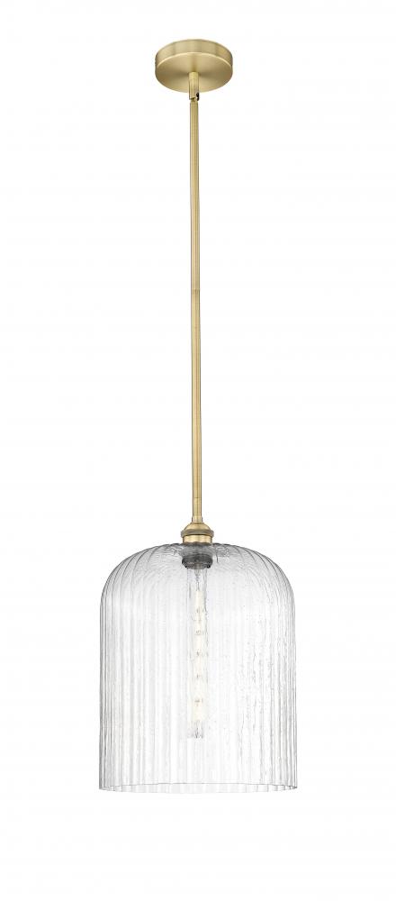 Bridal Veil - 1 Light - 5 inch - Brushed Brass - Cord hung - Mini Pendant