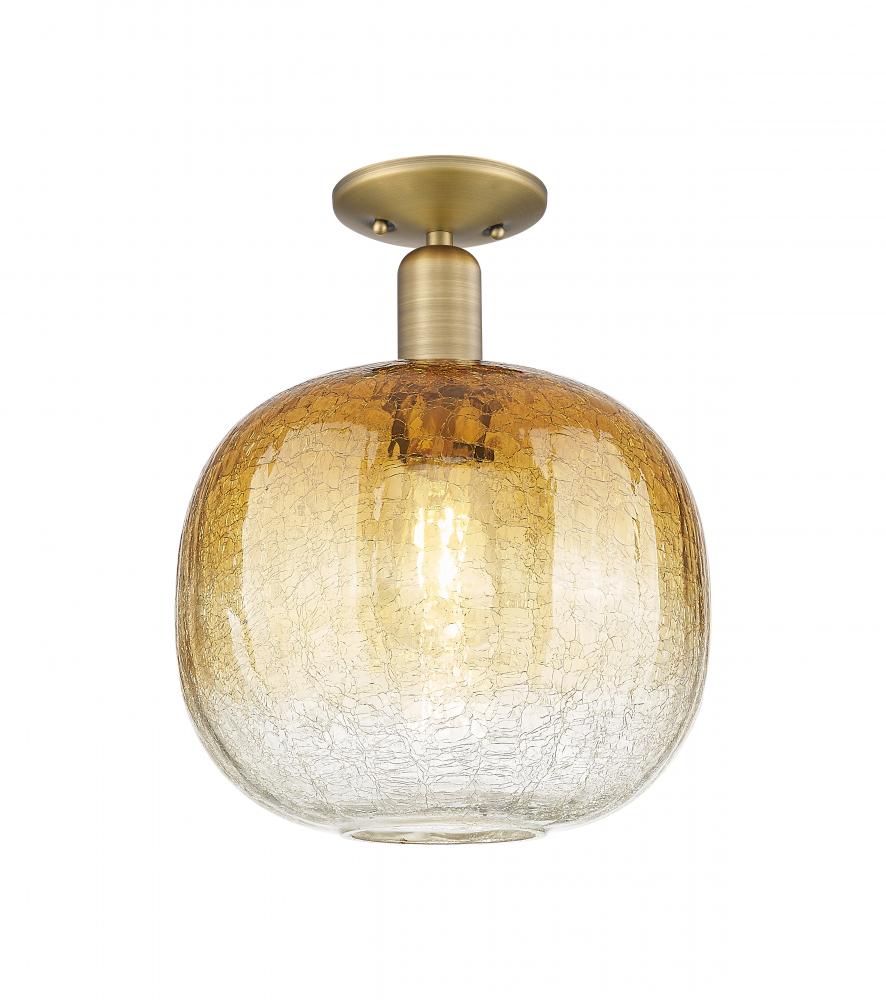 Brookhaven Sphere - 1 Light - 6 inch - Antique Copper - Semi-Flush Mount