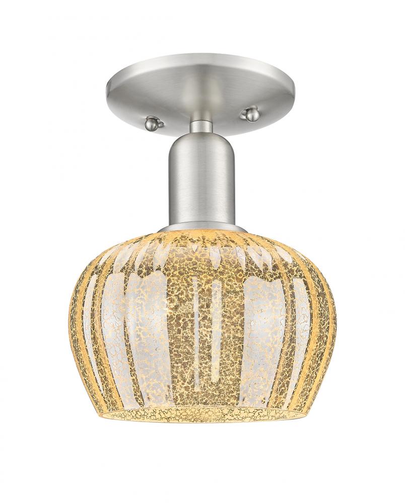 Fenton - 1 Light - 7 inch - Champagne Bronze - Semi-Flush Mount