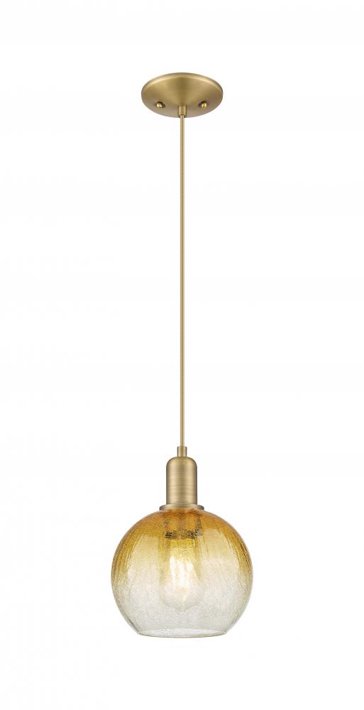 Brookhaven Globe - 1 Light - 6 inch - Antique Brass - Cord hung - Mini Pendant