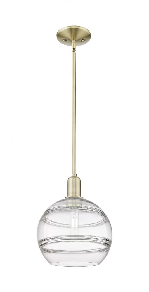 Rochester - 1 Light - 10 inch - Antique Copper - Stem hung - Mini Pendant