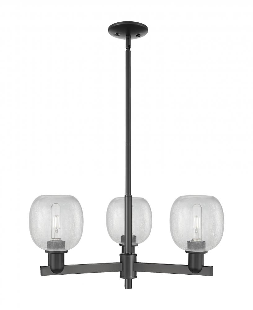 Belfast - 3 Light - 28 inch - Antique Brass - Stem hung - Flush Mount