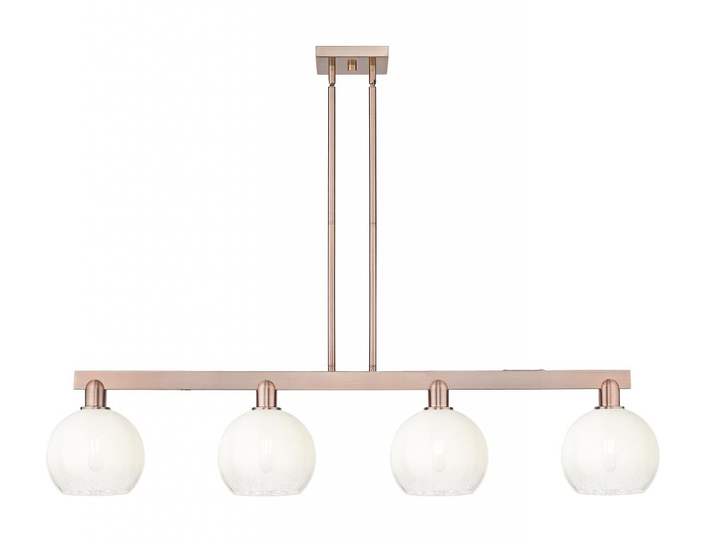 Brookhaven Globe - 4 Light - 48 inch - Antique Copper - Cord hung - Island Light