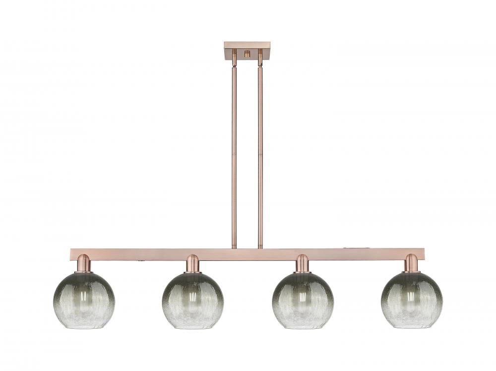 Brookhaven Globe - 4 Light - 48 inch - Antique Copper - Cord hung - Island Light