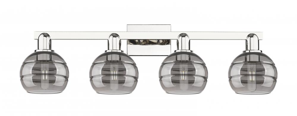 Rochester - 4 Light - 33 inch - Brushed Brass - Bath Vanity Light