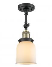Innovations Lighting 201F-BAB-G51 - Bell - 1 Light - 5 inch - Black Antique Brass - Adjustable Semi-Flush Mount